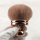 Pincel de maquiagem corporal extra grande para auto-abronzeador, bronzer de maquiagem de pernas em forma oval pincel kabuki impecável pincel de base kabuki