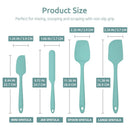 Conjunto de acrílico de silicone de cozinha, raspador de silicone flexível de alta temperatura de 600of com alça aprimorada para cozinhar mistura assar por agitação