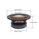 2 pcs/lot 63mm 4 ohm 5W Speakers Subwoofer 45 Core Magnetic Round Bass Loudspeaker DIY Mini Portable Bluetooth Speaker