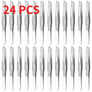 KIT COM 1/11/24 Pinças de Aço Inoxidável para Remoção de Pelos, Ferramentas para Sobrancelhas e Barba